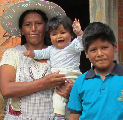 Chalice sponsor child in Bolivia